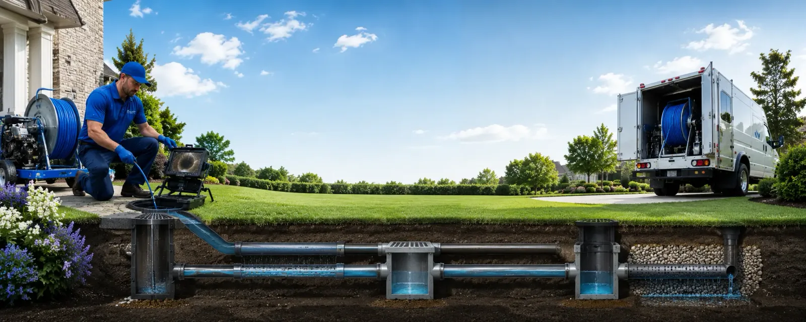 Outdoor drain cleaning information for Franklin, MI